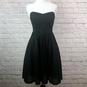 Anthro Moulinette Soeurs Dress 0 Black Nude Lace